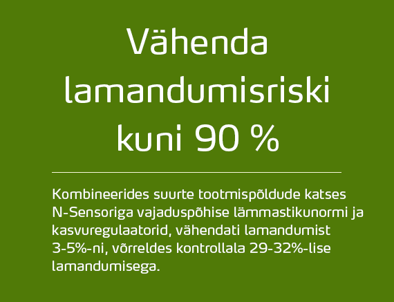 Reduce lodging by 90%