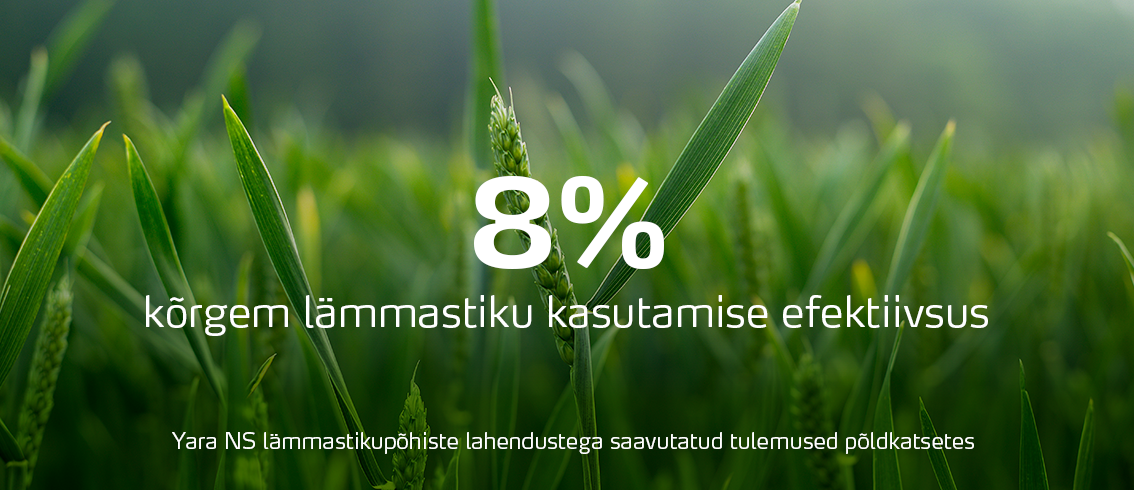 8% higher nitrogen-use efficiency